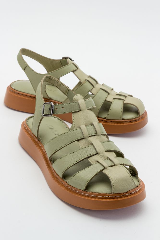 kadin-deri-sandalet-MINT YESIL-ASY232880-0058472_0